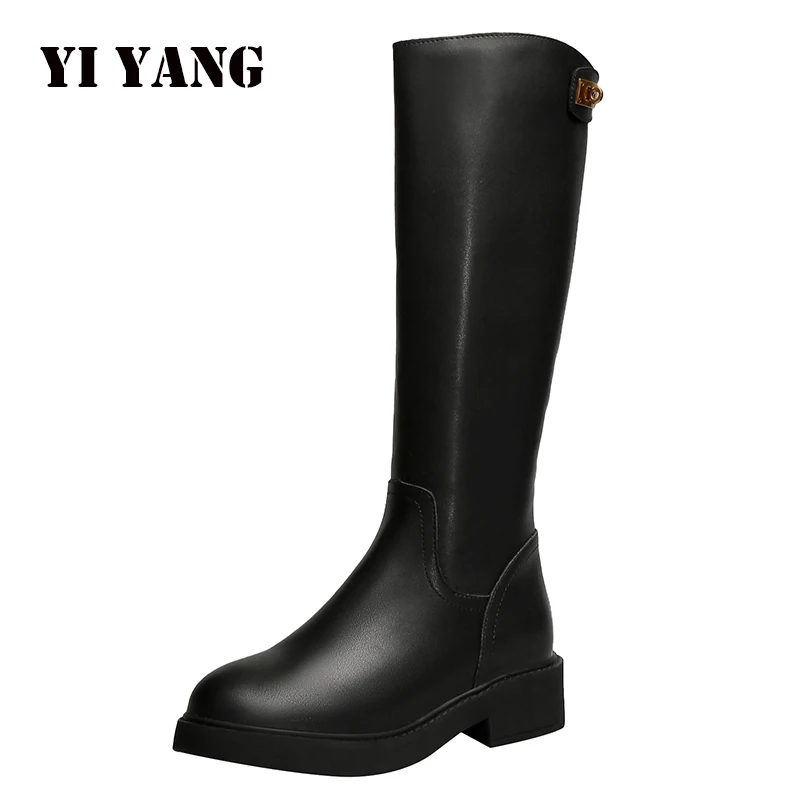 

YIYANG Boots Woman Winter 2019 New Black Over The Knee Riding Boots Sexy Female Autumn Winter Lady Thigh High Boots