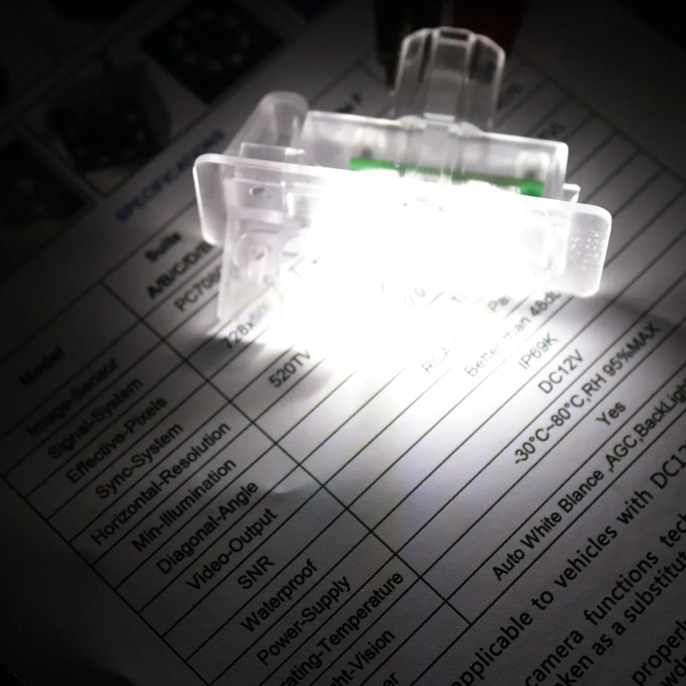 faw x80 led license plate light housing with camera bracket (14)