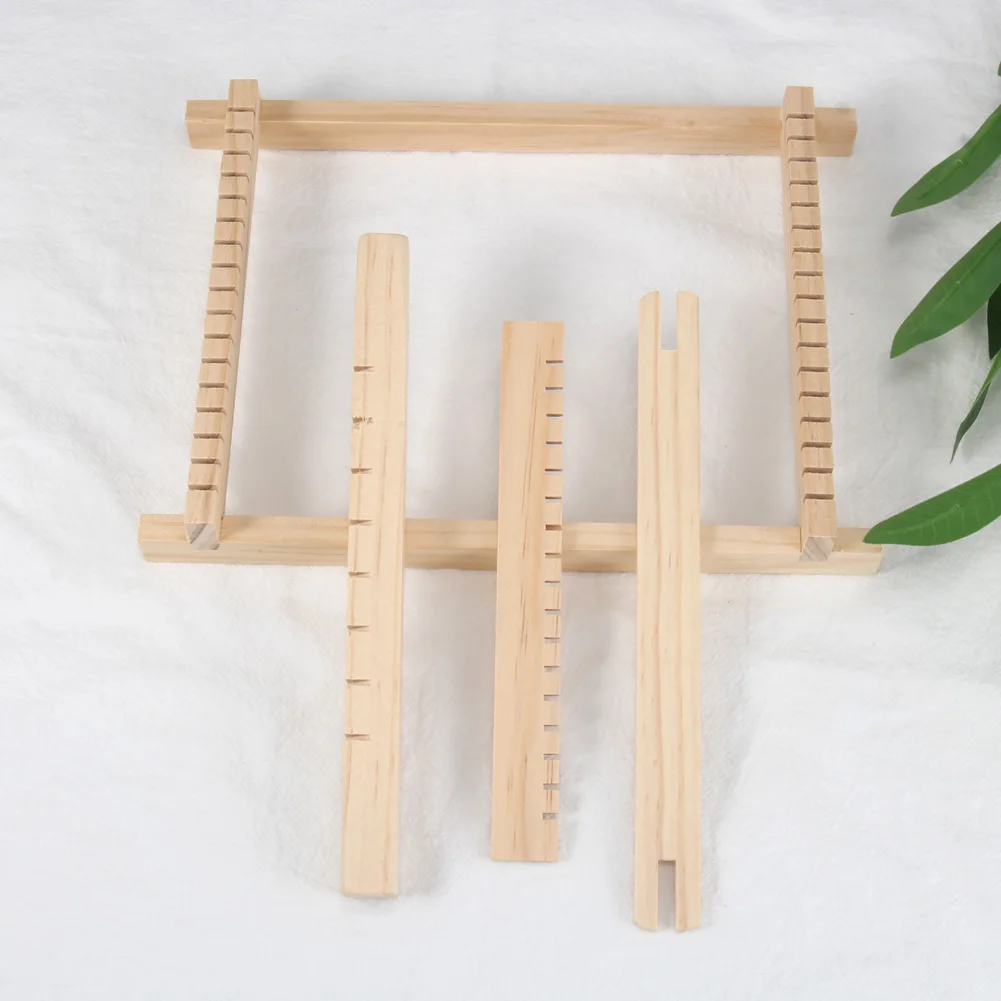 Мини DIY деревянная ткацкая игрушка ткацкий станок ручной работы вязальная машина для детей вязание JS22