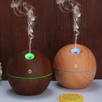 

Air Humidifier Electric Aroma Air Diffuser Wood Ultrasonic Essential Oil Aromatherapy Cool Mist Maker For Home Dehumidifier