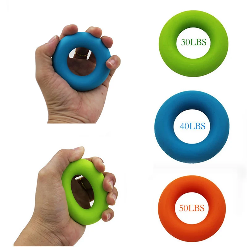

O Hand Gripper Resistance Band Finger trainer for Forearm Wrist Training portable hand expander stress Ring Ball