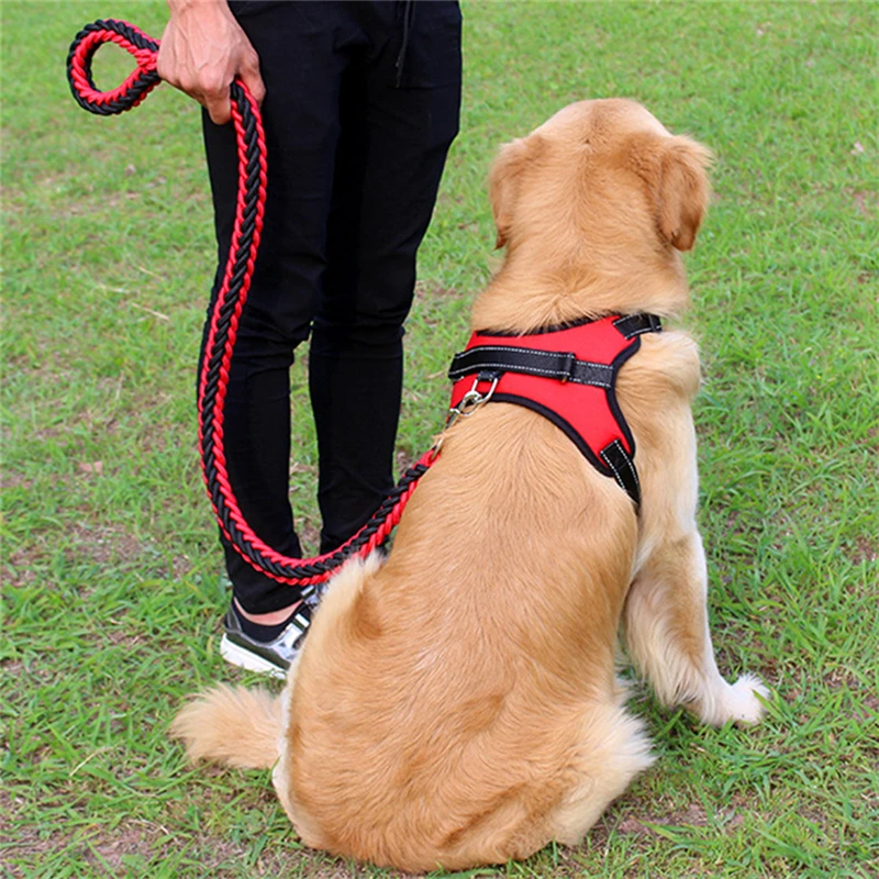 Durable Reflective Pet Dog Harness For Dogs Adjustable Big Dog Harness Pet Walking Harness For Small Medium Large Dogs Pitbull