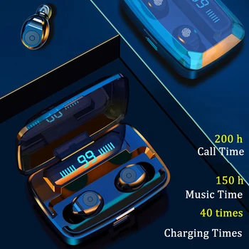 

bluetooth 5.0 true wireless earbuds waterproof ear buds with mic true wireless earbuds tws with display sport headphone