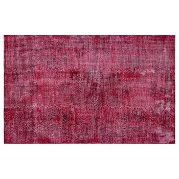 

Handmade Red Vintage Overdyed Turkish Area Rug 153x240 Cm-5'0''X7'10''