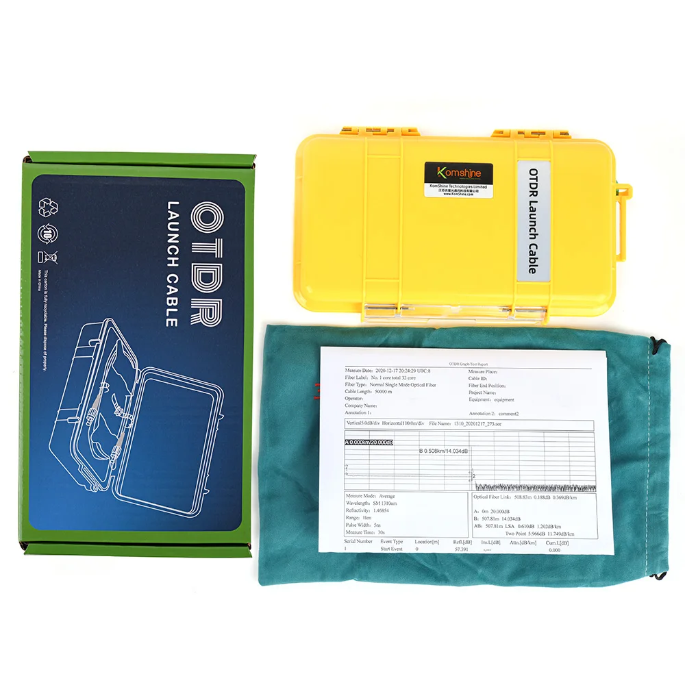 SC-UPC/ SC-APC 1km SM OTDR Dead Zone Eliminator, Fiber Rings ,Fiber Optic OTDR Launch Cable Box
