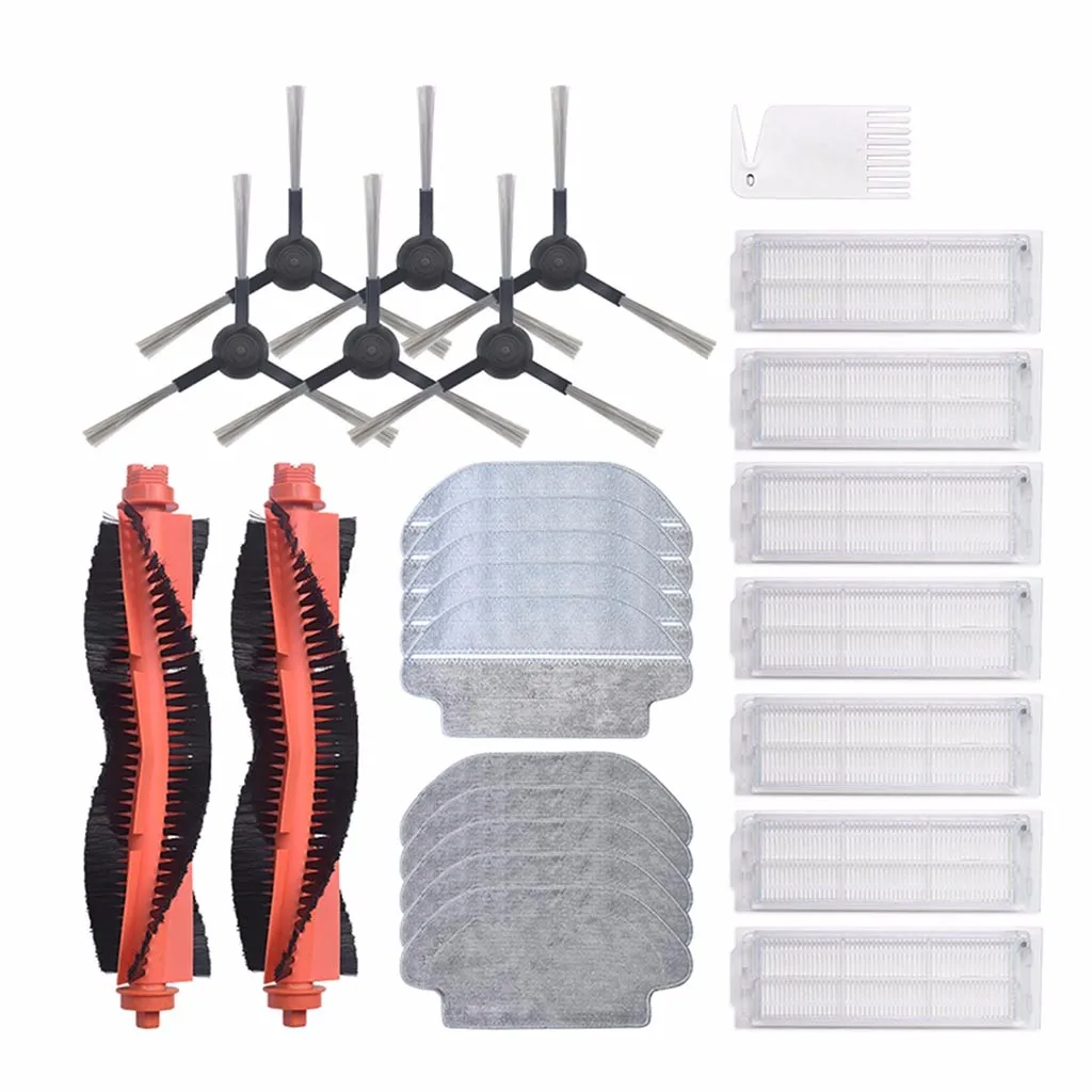  Side Brush Hepa Filter Roll Brush Mop Pad Cloth for Xiaomi Mijia STYJ02YM Robot Vacuum Cleaner Repl