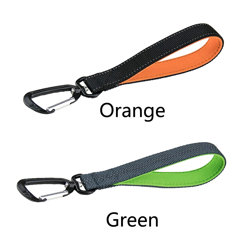 

Lead Walking Dog Leash Carabiner Clip Durable Nylon Training Short Pet Strap Easy Grip Outdoor Accessories Traffic