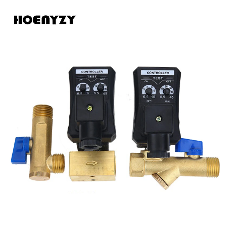 1/" DN15 автоматический электронный осушитель OPT-A 12 В/24 В DC 110 В/220 В AC электронный таймер воздуха сжатого газа бак дренажный клапан OPT-B