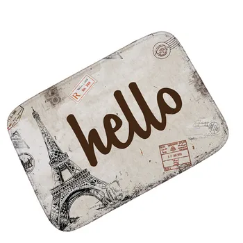 

Hello Letters Printed Entrance Welcome Door Mats Outdoor Hallway Doorway Doormats Bathroom Rugs Floor Mat and Carpet tapis salon