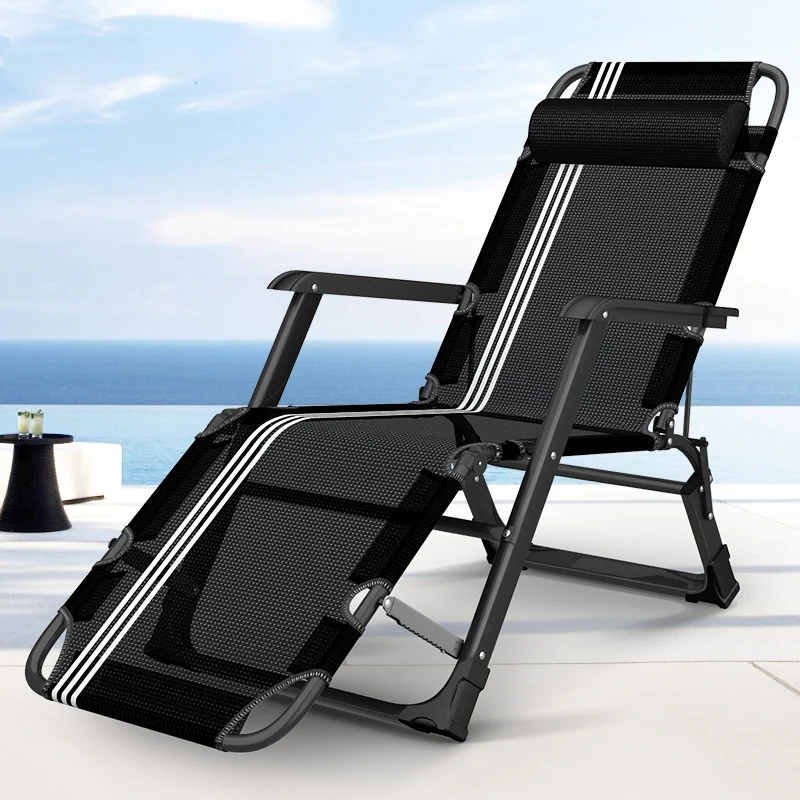 

Folding Chair Lunch Chair Nap Bed Summer Cool Lazy Sofa Chair Portable Beach Chair Single Home Recliner