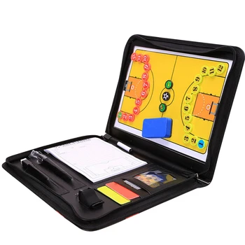 

Equipment Foldable Portable PU Leather Professional Sports Tactical Handball Lightweight Soccer Coaching Board Multi Function