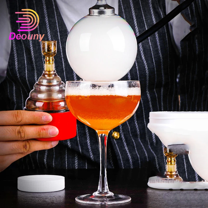 

DEOUNY Bubble Molecule Cocktail Cooking Cigarette Tower Smoking Gun Tube Food Cold Smoke Generator Kitchen Home Bar Accessories