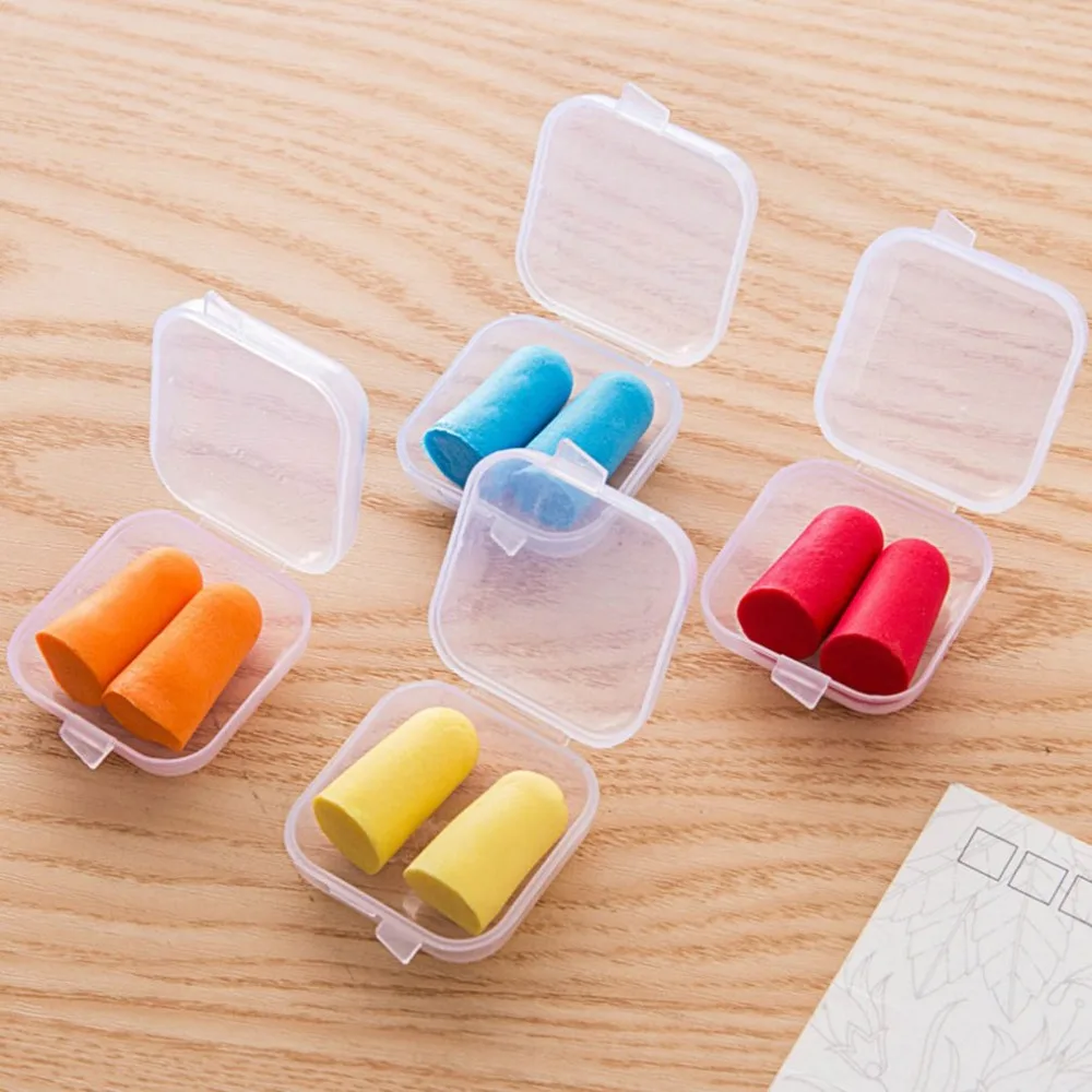 Soft Sponge Ear Plugs Sound Insulation Ear Protection Earplugs Noise Reduction Sleeping Plugs with Storage Box