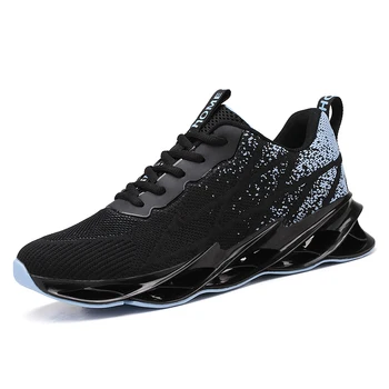 

2020 New Men Shoes Casual Shoes Outdoor Fashion Comfortable Blade Sneakers Lightweight Flying Woven Sports Running Jogging Shoes