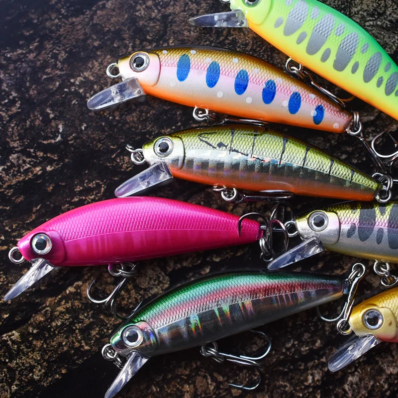 LTHTUG AGILE MINNOW-48.8S рыболовные приманки-Воблеры Pesca 48,8 мм 4,5 г поток тонущий гольян твердая приманка для окуня щуки лосося форели