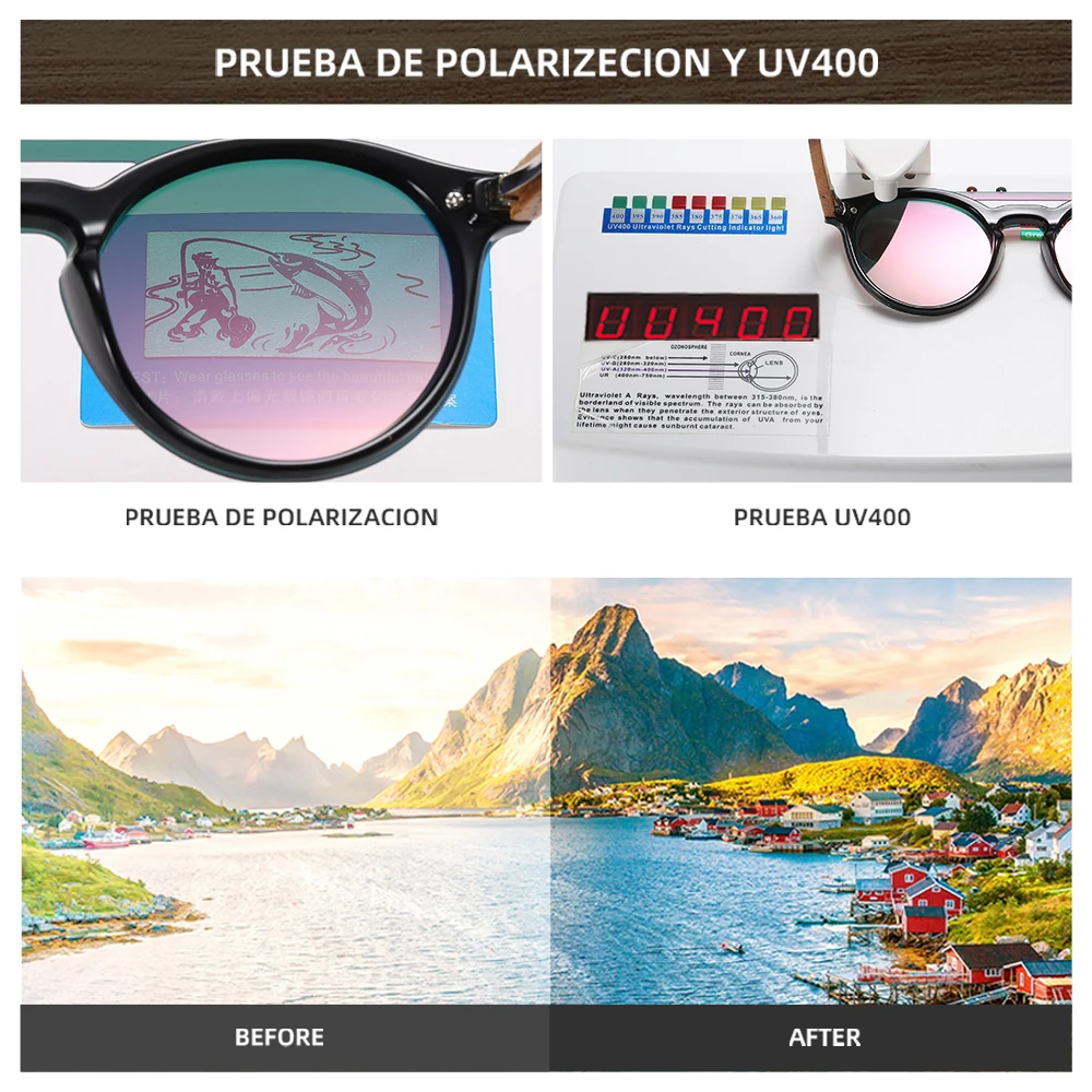 GM, женские очки, натуральная Зебра, деревянные солнцезащитные очки, мужские, поляризационные, модные, солнцезащитные очки,, бамбук, Oculos de sol, S5030