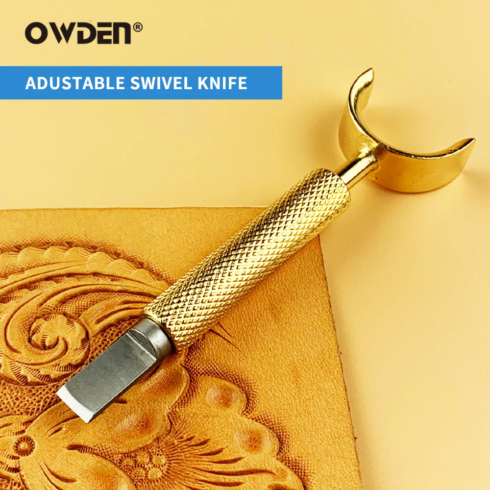 OWDENLeatherSwivelKnifeAdjustableHeightProfessionalLeatherTool