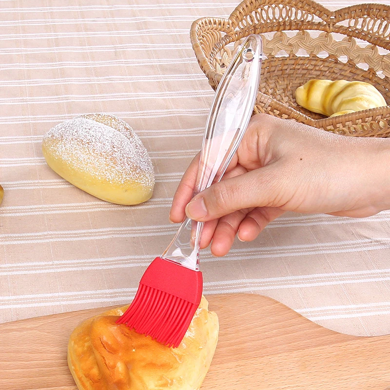 Silicone Cake Brush Pastry Brush Cake Baking Brush DIY Basting Brush Silicon Kitchenware Barbecue Kitchen Silicone Bread Oil Cream Cakae Tools Accessories