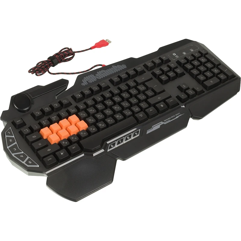 Клавиатура A4 Bloody B318 черный USB Multimedia for gamer LED