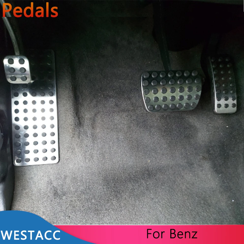 Pedale acceleratore per Auto in Acciaio Inossidabile Pedali Freno Copri Pedali Accessori, per