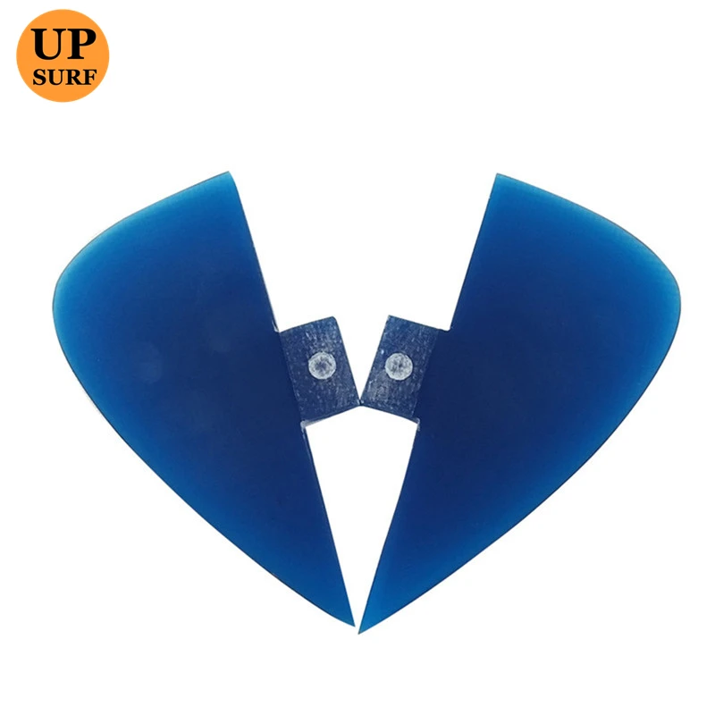 UPSURF FCS Sup Board Fins Double Tabs Fin Knubster Centre Kneel Fin Barbatanas de Red Azul Surf central Fins ojos de perro azul