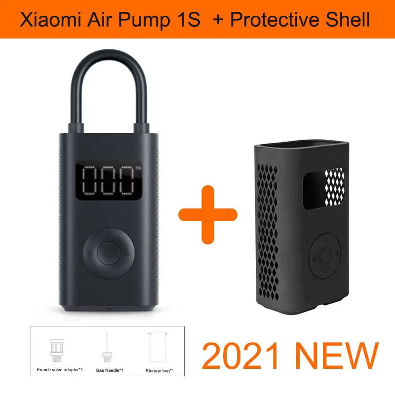 Xiaomi Mijia Portable Electric Air Compressor 1S Inflator Smart Home Air Pump for bike car tire football basketball xiomi 