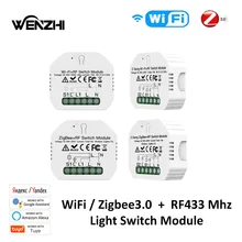 Modulo interruttore luce Wifi Zigbee 3.0 RF 433 Mhz automazione relè telecomando Wireless Smart Life Tuya Alexa Google Home Mose