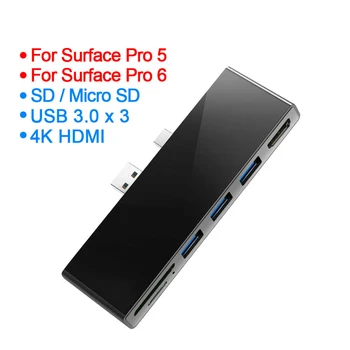 

Adapter Docking Station 4K Accessory For Microsoft Surface Pro 3/4/5/6