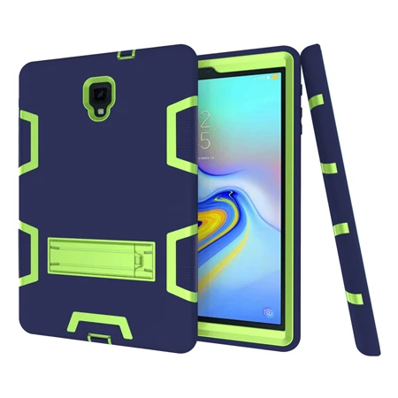 Для Samsung Galaxy Tab A 10," T590 T595 T597 чехол детский силиконовый ударопрочный сверхпрочный резиновый защитный чехол - Цвет: blue green
