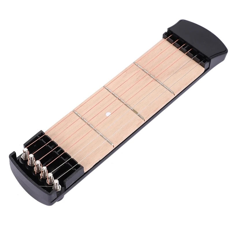 

Dropship-Portable Pocket Acoustic Guitar Practice Tool Gadget Chord Trainer 6 String 4 Fret Model for Beginner