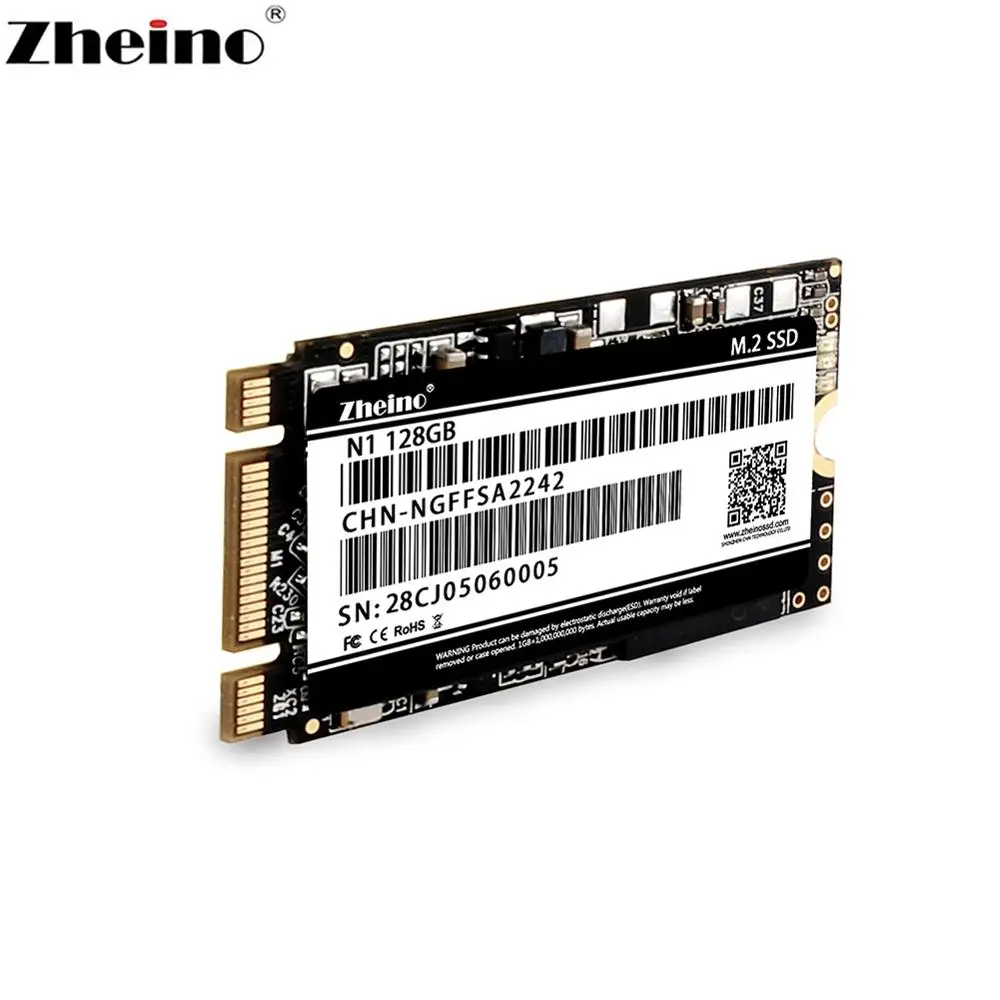 Zheino 2242 M. 2 SSD 128GB NGFF SATA Внутренний твердотельный диск для ноутбука|Внутренние