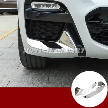 

ABS Chrome Front Bumper Protector Fog Light Cover Trim For BMW X3 G01 2018-2020 Car accesories interior Car decoration