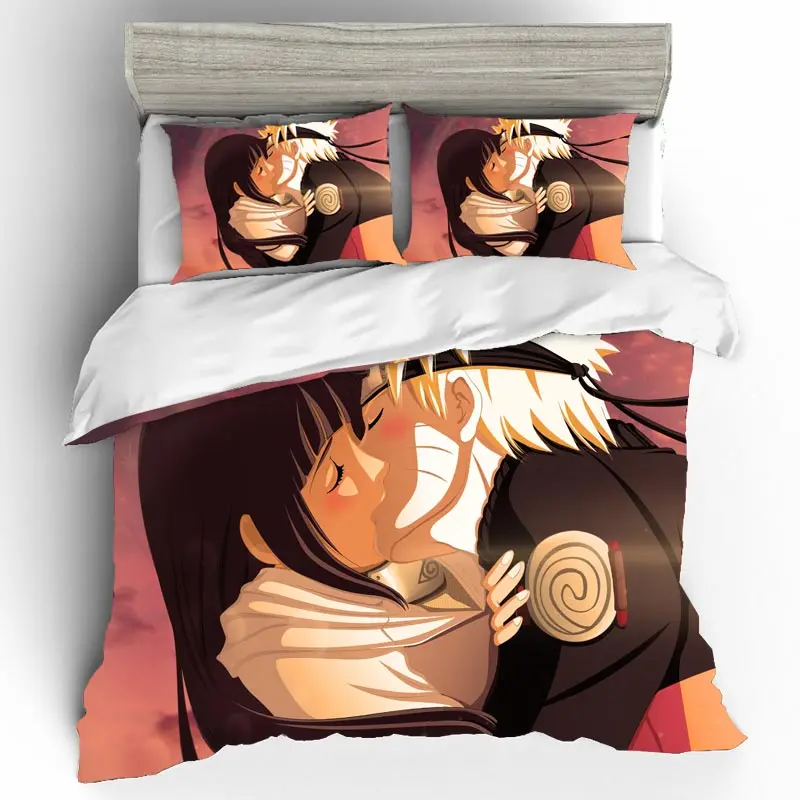 

Home Textiles Bed Linen Set NARUTO Qualified Boys Couple Euro Gift King Size Bedding Set Duvets And Linen Sets Bed Linen Cotton