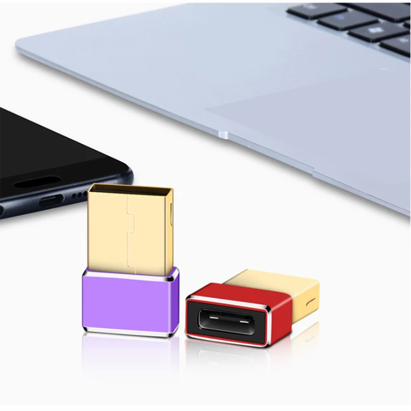 2 шт. адаптер типа C USB 3,0-USB C адаптер для Macbook Xiaomi 6 для samsung S8 huawei mate USB C конвертер