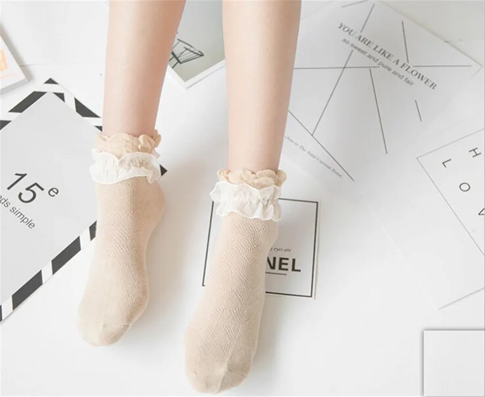 

Lolita Style Japanese Maiden Lovely Woman Lace Short Socks Multiple Colors Cotton Socking B422