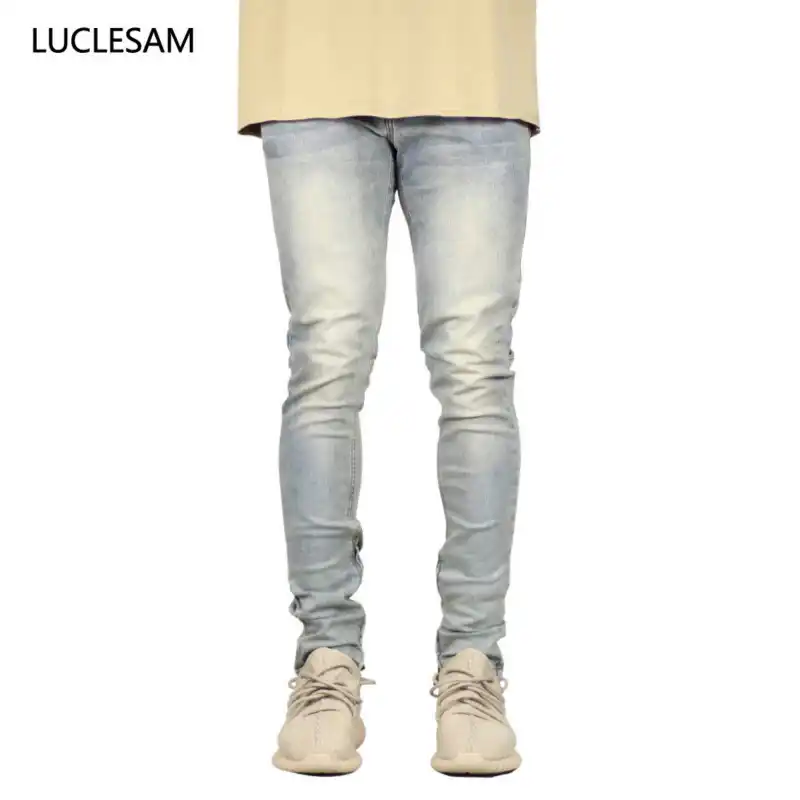 beige skinny jeans men