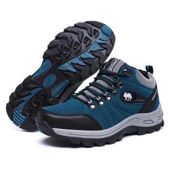 

Outdoor High Ankle Boots Men Waterproof Hiking Shoes Women Antiskid Wearable Climbing Sneakers Unisex Sports Mountain Hike Shoes