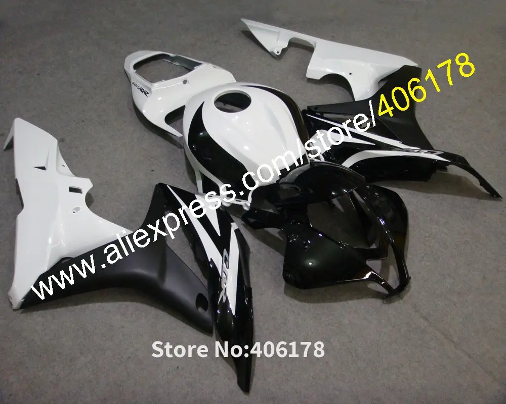 

Комплекты обтекателей из АБС-пластика для Honda CBR600RR 07 08 F5 2007 2008 спортивные мотоциклетные белые черные Обтекатели (литьё под давлением)