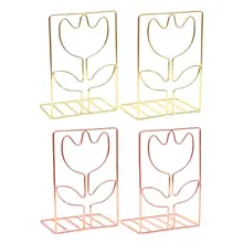 1 пара креативных формочек в форме цветка Подставка для книг органайзер для стола, держатель