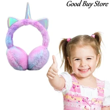 

Animal Headphones Warmer Children Sequins Unicorn Fur Earmuffs Popular Plush Earflap Kids Ears Cover Lovely Headwear Soft Warm
