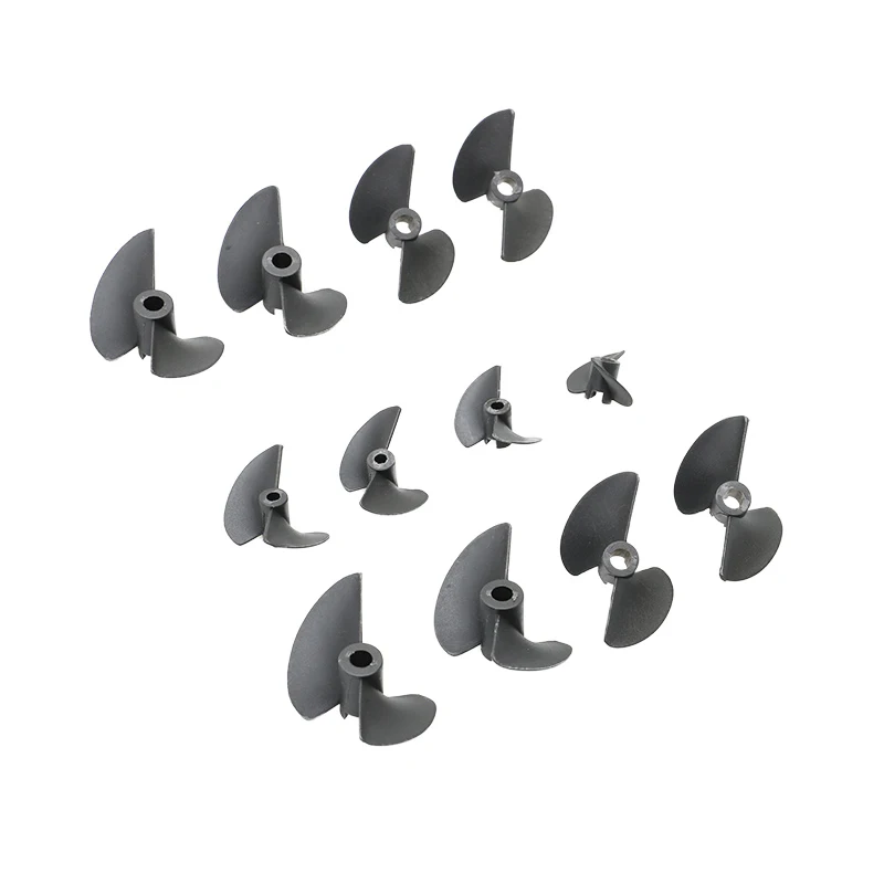 6PCS Marine Use Two-bladed Propellers Dia 27/30/32/35/38/40/45/47mm Nylon Paddle Aperture 3/3.17/4/4.18mm Mini Props for RC Boat