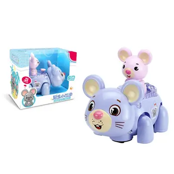

Electric Music Toy Light Automatic Shaking Walking Mouse Early Childhood Education Cartoon Mouse Toy Car