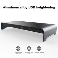 Интеллектуальная подставка из алюминиевого сплава для ноутбука с 4 портами USB 3,0 JLRJ88