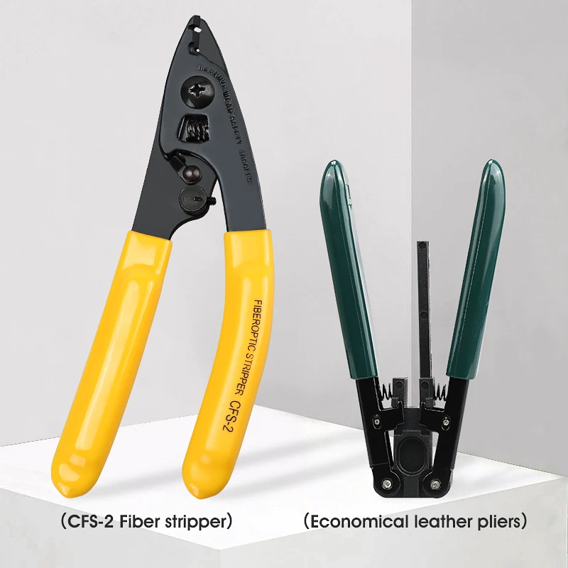 Vislone FTTH Glasvezel Koud Shut Tool Kit Multifunctionele Vezelsplicer Optische Vermogensmeter Tang Draad Geïsoleerde Rubber Vezel Hakmes Set