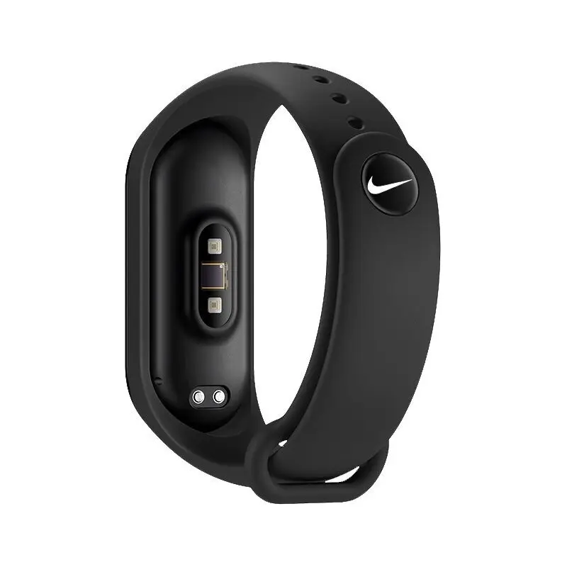 Для Xiaomi mi Band 3 4 ремешок для спортивных часов Силиконовый браслет для ремня браслет для mi band 3 4 Женский Мужской mi band 4 3 ремешок - Цвет ремешка: Nike