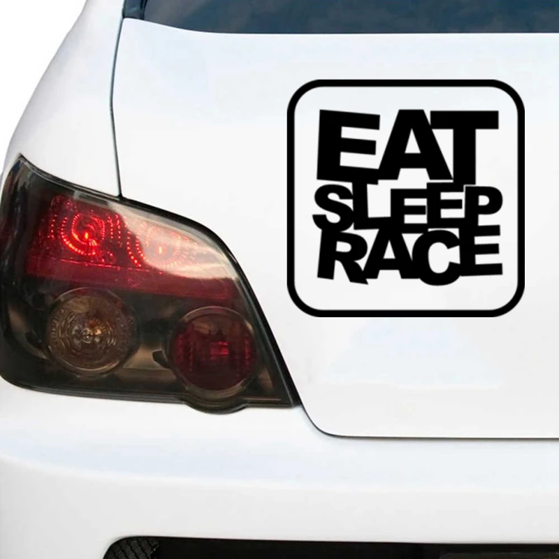 CK3322# наклейки на авто JDM EAT SLEEP RACE водонепроницаемые отражающий машину наклейка