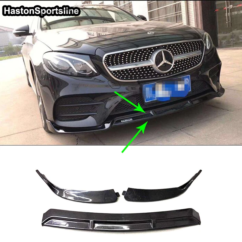 W205 B Стиль углеродного волокна тела комплект Передняя губы для Mearcedes Benz C205 S205 C180 C200