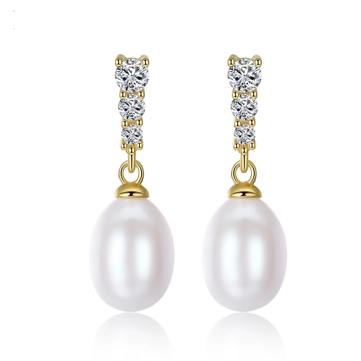 

Fenchen Natural Freshwater Pearl Stud Earrings Real 925 Sterling Silver Pearl Fine Jewelry for Women Brincos Bijoux Gifts AE172