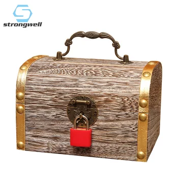 

Strongwell Makeup Organizer Wooden Box Storage Box Cosmetic Organizer Kitchen Organizer Multifunctional Coin Holder Candy Jars