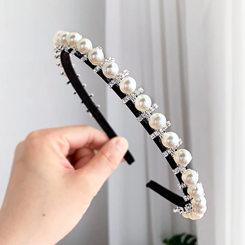 

ZHINI Handmade Pearl Fashion Hairband Headband Women Girls Hair Head Hoop Bands Accessories For Children Hairband Jewelry 2020